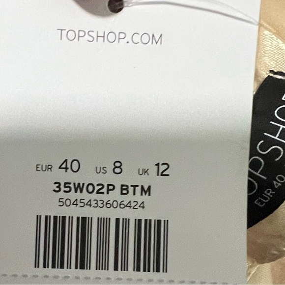 Topshop Satin Gold/Beige Mini Romper, New with Tags - Picture 4 of 7